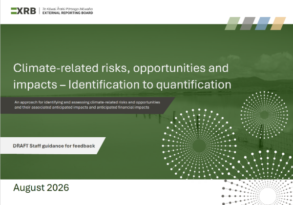 Coverpage of draft staff guidance