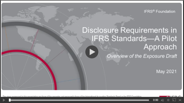 Disclosure Requirements in IFRS Standards video cover page
