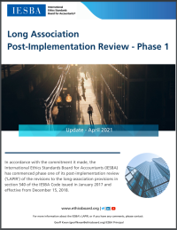 IESBA Long Association PIR cover