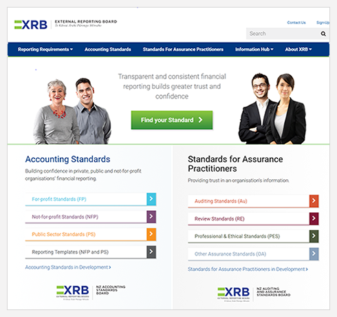 New website homepage screenshot