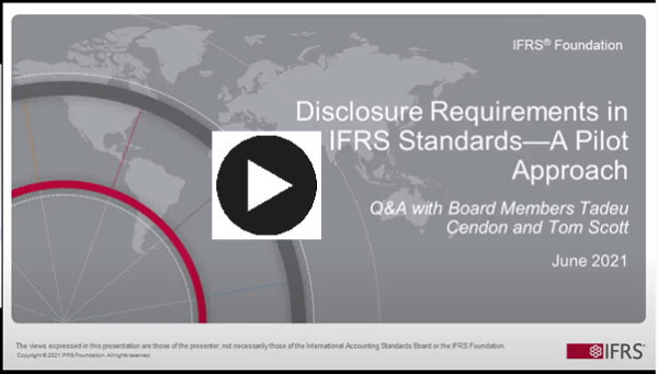 Webinar 2 Disclosure Requirements