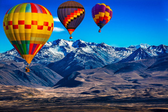 hot air balloons